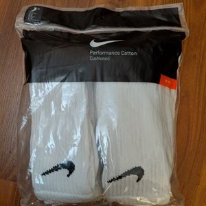 Nike Performance Cotton Cushioned Socks 6 pairs M